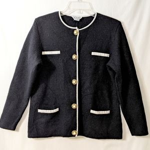 Vintage 90's Express Tricot Wool Cardigan M